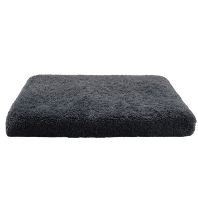 FLUFFY RECTANGLE MAT PET BED/CHARCOAL/LARGE