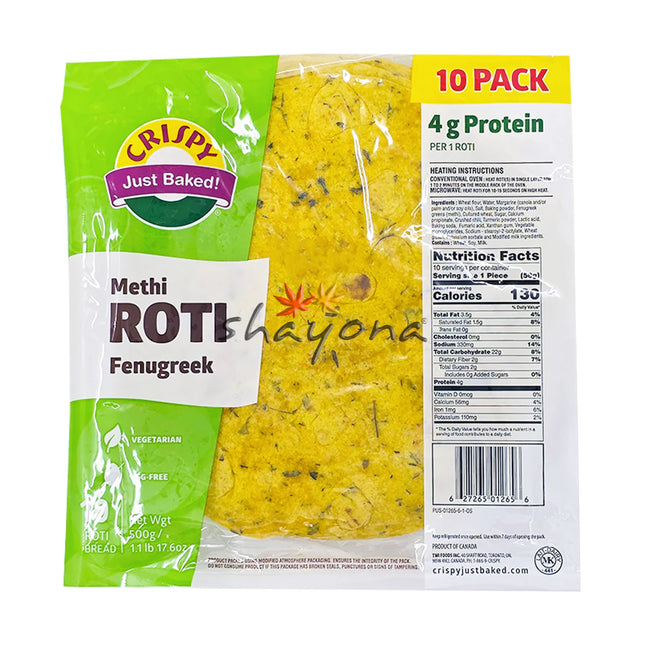 CRISPY METHI ROTIS 500G X 10 PKTS - The Fusion Mart UK