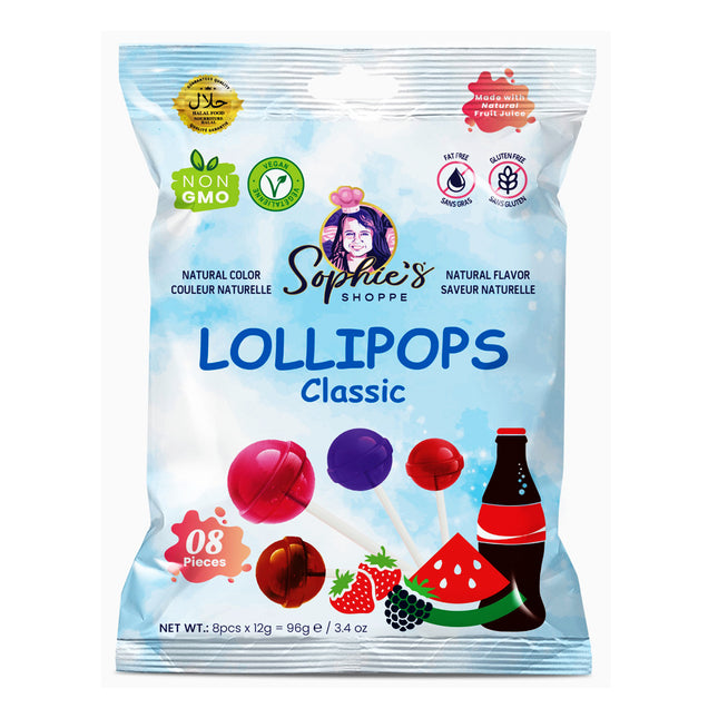 LOLLIPOPS CLASSIC 8 PICES 96G - The Fusion Mart UK