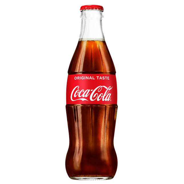 COCA COLA GLASS BOTTLE 330ML - The Fusion Mart UK