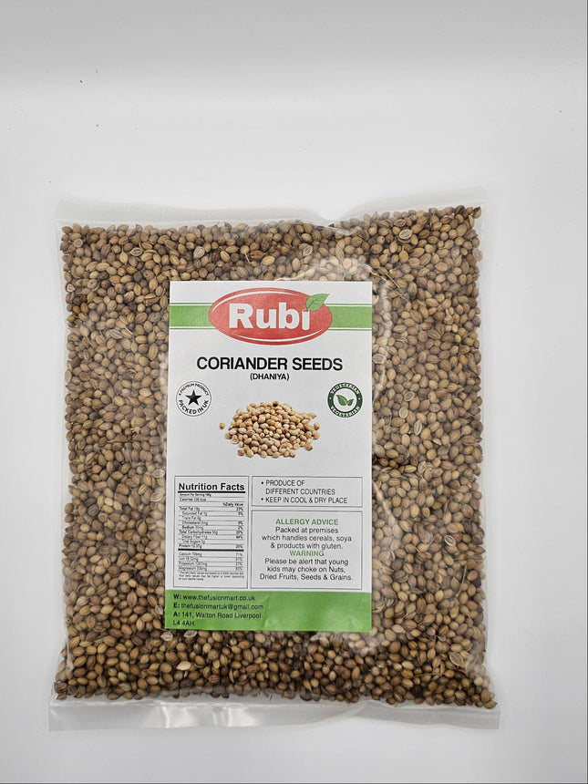 Rubi Corriander Seeds - 100gms, 200gms, 500gms - The Fusion Mart UK