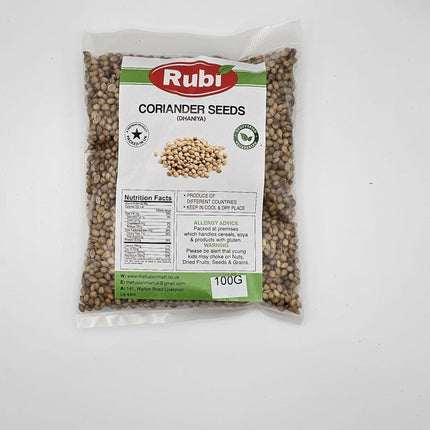 Rubi Corriander Seeds - 100gms, 200gms, 500gms - The Fusion Mart UK