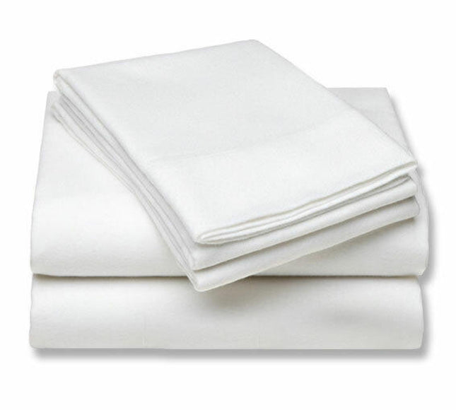 BRENTFORDS/OHS/MICROFIBRE FITTED SHEETS/WHITE/DOUBLE - The Fusion Mart UK