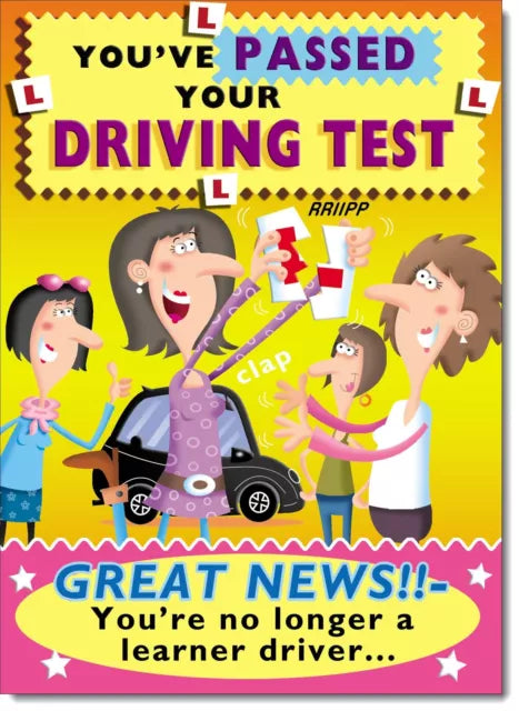 driving test pass card funny designated driver - The Fusion Mart UK
