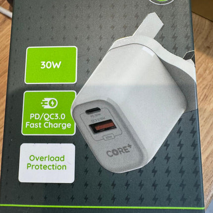 Core - Dual Adopter- 30w- Dual Wall Charger