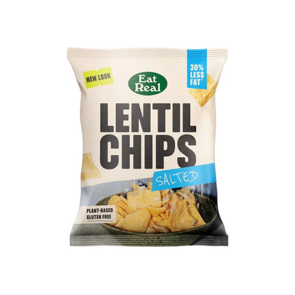 EAT REAL LENTIL CHIPS SALTED 40G