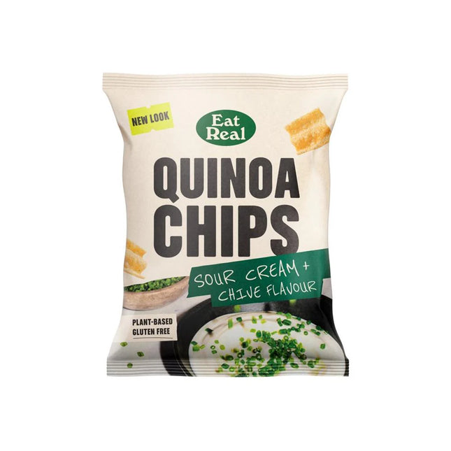 EAT REAL QUINOA CHIPS SOUR CREAM CHIV FLAVOUR 40G - The Fusion Mart UK