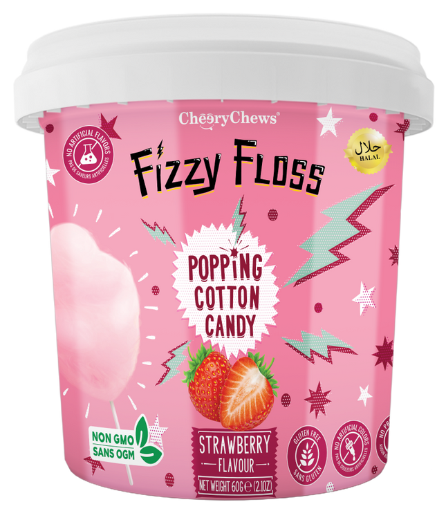 Popping Cotton Candy in Strawberry Flavour - The Fusion Mart UK