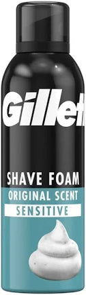 GILLETTE SHAVING FOAM SENSITIVE - The Fusion Mart UK