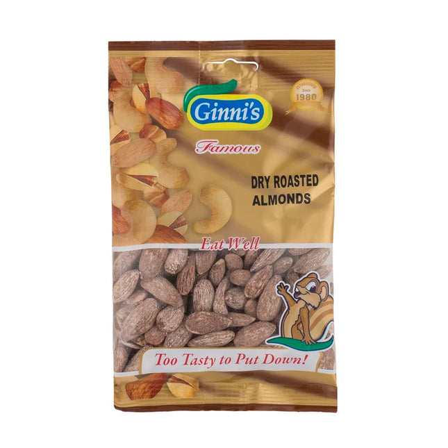 ginni dry roast almonds - 50 grams