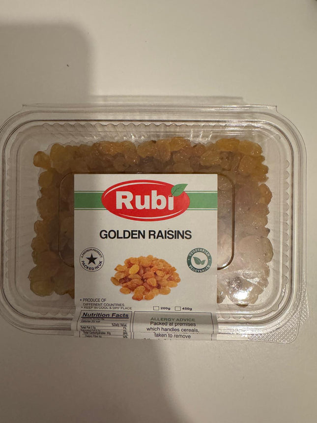 Golden Raisins - 100g, 200g, 450g, 750g
