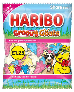 HARIBO GROOVY GOATS 1.25  140G