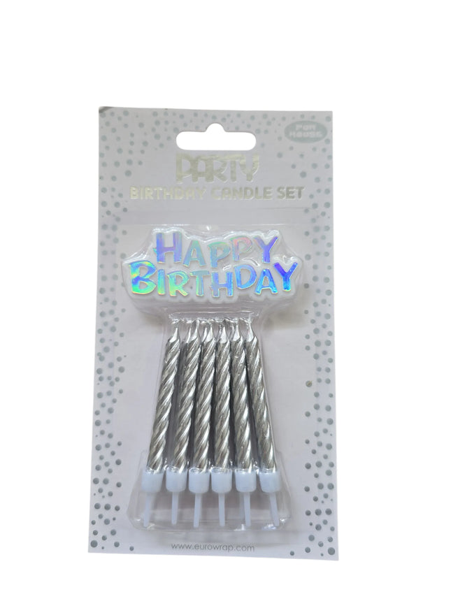 metalic candle set