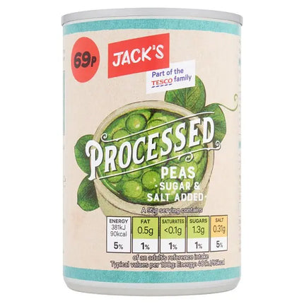 JACK PROCESSED PEAS 0.69 - The Fusion Mart UK