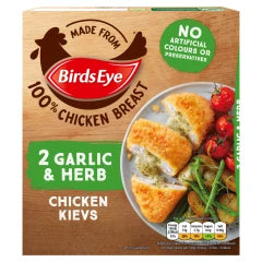 BIRDSEYE/2 GARLIC AND HERB / CHICKEN KIEVS