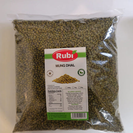 Whole Mung Dal  - Rubi - 500g, 1Kg, 2Kg, 5K - The Fusion Mart UK