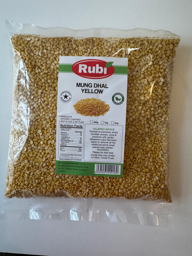Mung Dal Split - Rubi - Yellow - 500g, 1Kg, 2Kg, 5K
