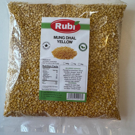 Mung Dal Split - Rubi - Yellow - 500g, 1Kg, 2Kg, 5K