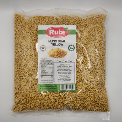 Mung Dal Split - Rubi - Yellow - 500g, 1Kg, 2Kg, 5K - The Fusion Mart UK
