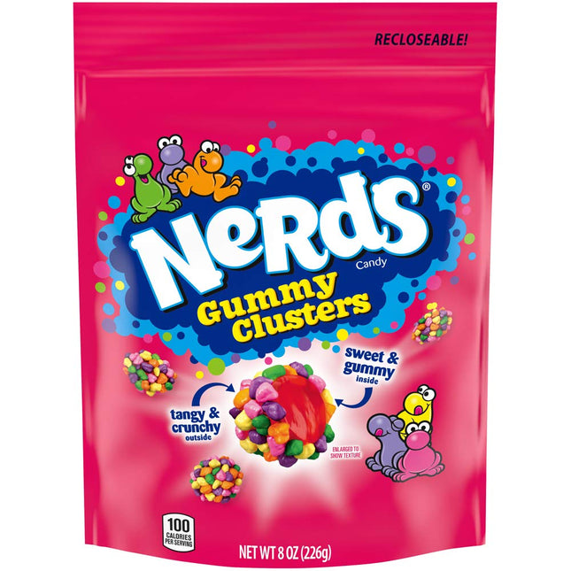 Nerds- Gummy Cluster - rainbow bag big - The Fusion Mart UK