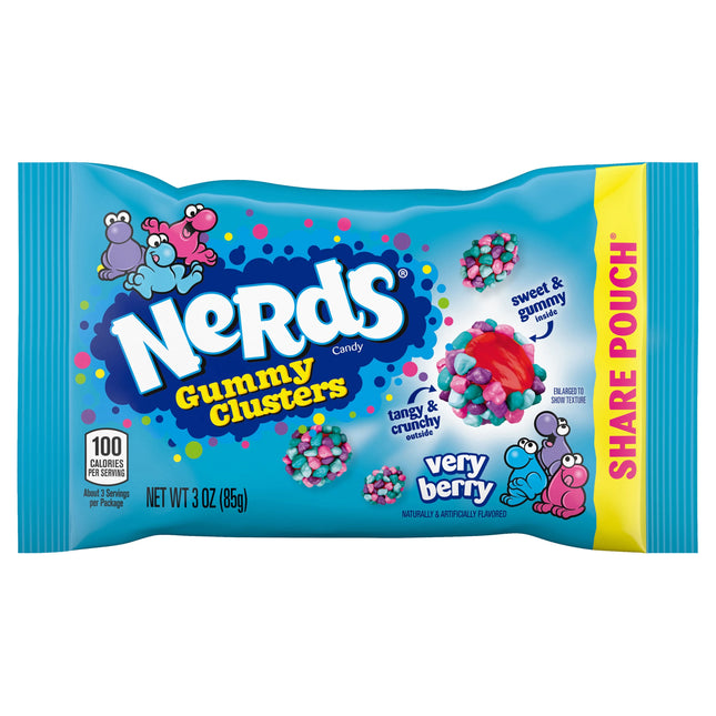 Nerds- Gummy Cluster - very berry  bag big - The Fusion Mart UK