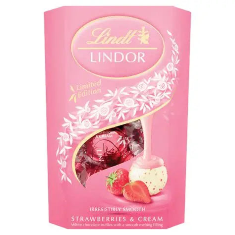 LINDOR STRAWBERRY & CREAM CORNET - The Fusion Mart UK