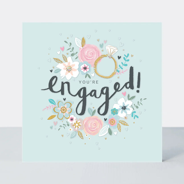 engagmenr card floral - The Fusion Mart UK