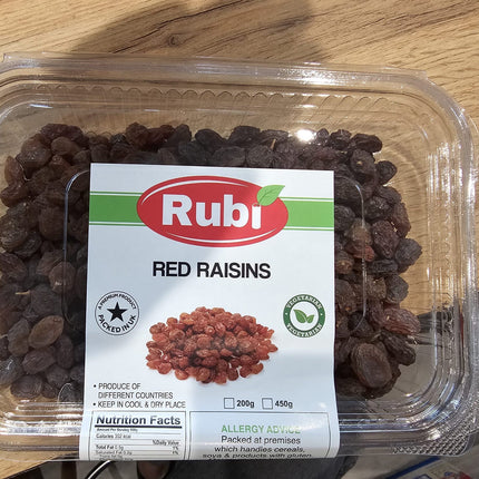 RED Raisins - 100g, 200g, 450g, 750g - The Fusion Mart UK