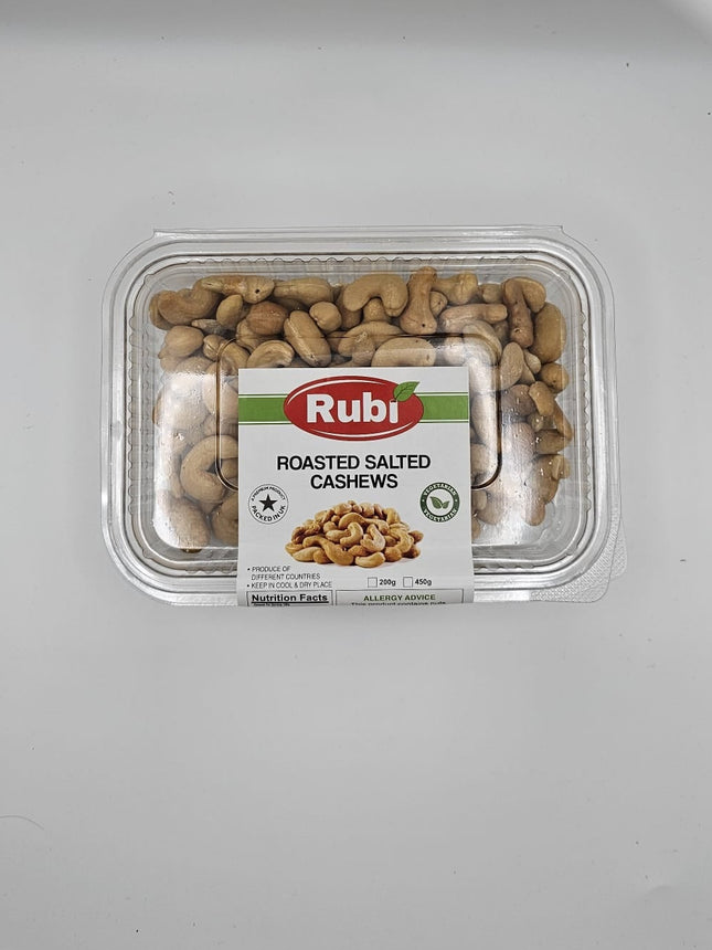 Roasted and salted cashews - 100g, 200g, 450g, 750g - The Fusion Mart UK