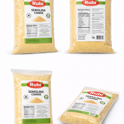 Semolina Coarse Rubi-500g, 1Kg, 2Kg, 5Kg - The Fusion Mart UK