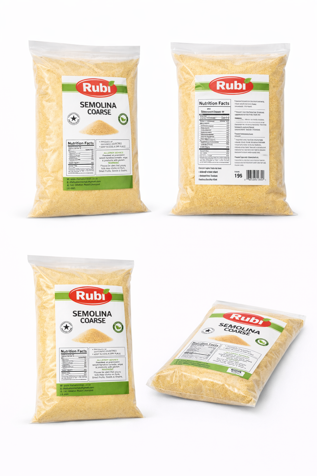 Semolina Coarse Rubi-500g, 1Kg, 2Kg, 5Kg - The Fusion Mart UK