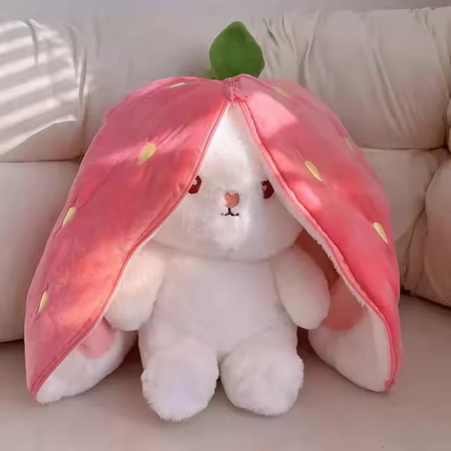 1pc Cute Pink Strawberry Holiday Gift for Little Girl, Birthday Gift, Soft Polyester Material, Perfect for Girls Ages 0+