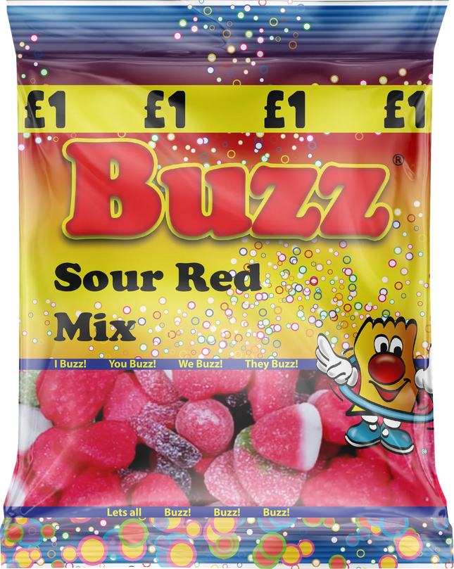 Buzz Sweets Sour Red Mix - The Fusion Mart UK