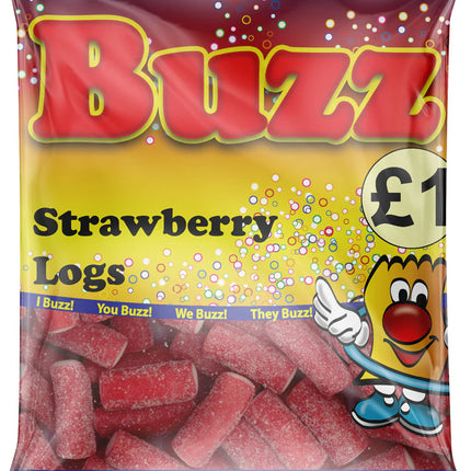 BUZZ SWEETS STRAWBERRY LOGS