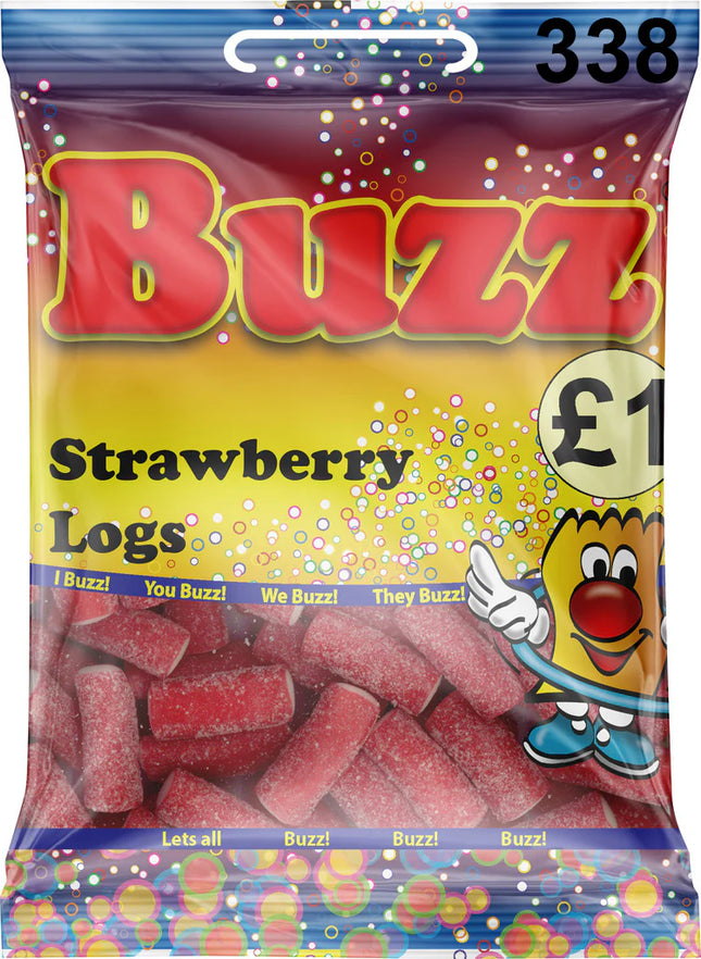 BUZZ SWEETS STRAWBERRY LOGS