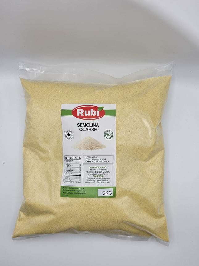 Semolina Coarse Rubi-500g, 1Kg, 2Kg, 5Kg - The Fusion Mart UK