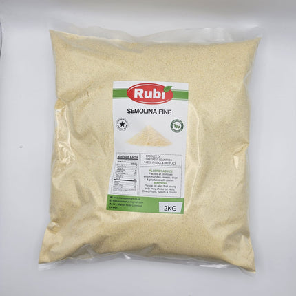 Semolina Fine- Rubi-500g, 1Kg, 2Kg, 5Kg - The Fusion Mart UK