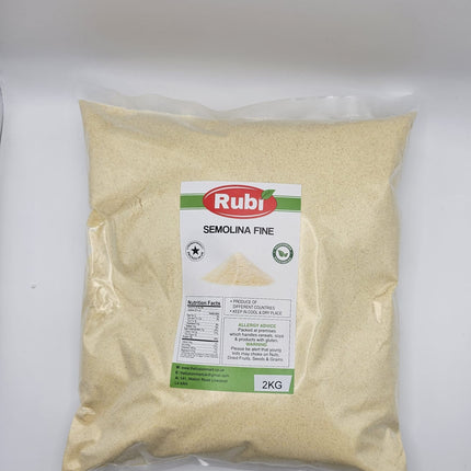 Semolina Fine- Rubi-500g, 1Kg, 2Kg, 5Kg - The Fusion Mart UK