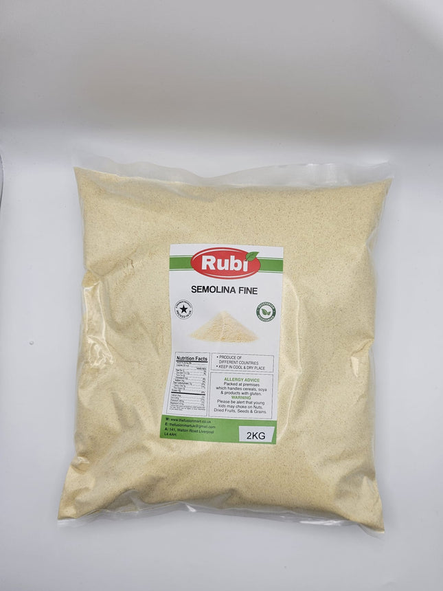 Semolina Fine- Rubi-500g, 1Kg, 2Kg, 5Kg - The Fusion Mart UK