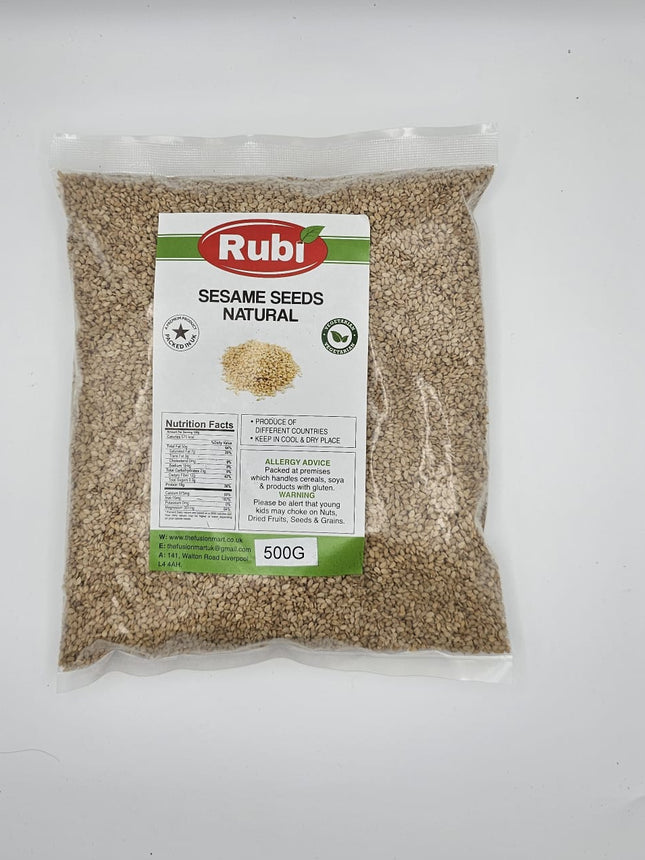 Sesame Seeds Natural Rubi-500g, 1Kg, 2Kg, 5Kg - The Fusion Mart UK