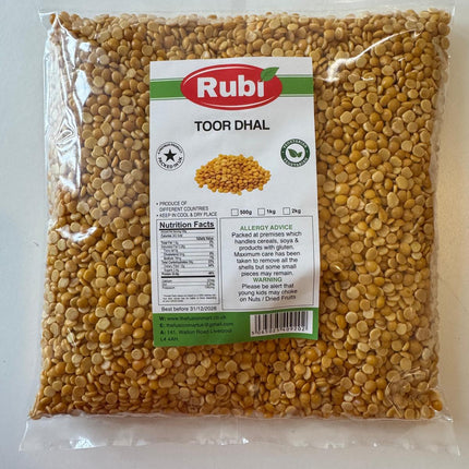 Toor Dhal - Rubi - 500g, 1Kg, 2Kg, 5K