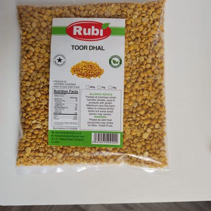 Rubi Toor Dhal  - 500g, 1Kg, 2Kg, 5K - The Fusion Mart UK