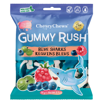 Gummy Rush Blue Sharks 90gm - The Fusion Mart UK