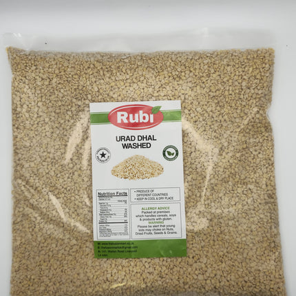 Urad Dhal Washed- Rubi-500g, 1Kg, 2Kg, 5Kg - The Fusion Mart UK