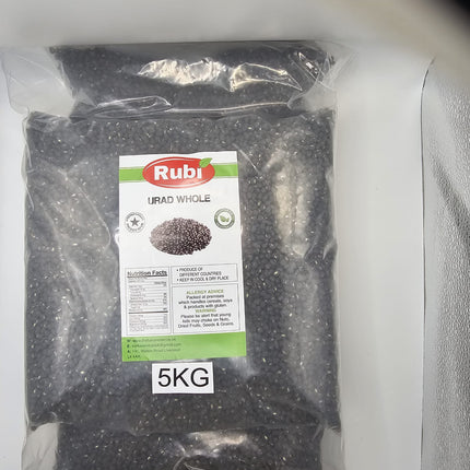 Urad Whole- Rubi-500g, 1Kg, 2Kg, 5Kg - The Fusion Mart UK