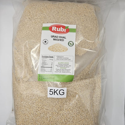 Urad Dhal Washed- Rubi-500g, 1Kg, 2Kg, 5Kg - The Fusion Mart UK