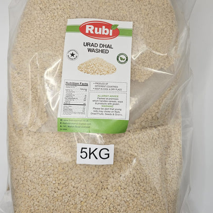 Urad Dhal Washed- Rubi-500g, 1Kg, 2Kg, 5Kg - The Fusion Mart UK