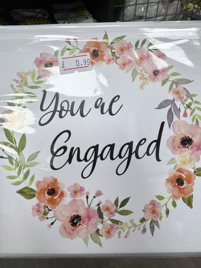 You're Engaged - Floral Small Card