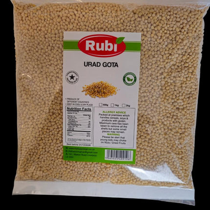 Urad Gota - Rubi - 500g, 1Kg, 2Kg, 5K - The Fusion Mart UK