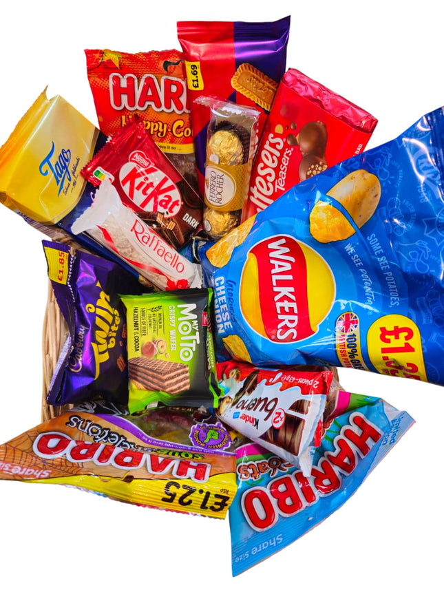 CHOCLATE AND CRISP GIFT HAMPERS - £19.99
